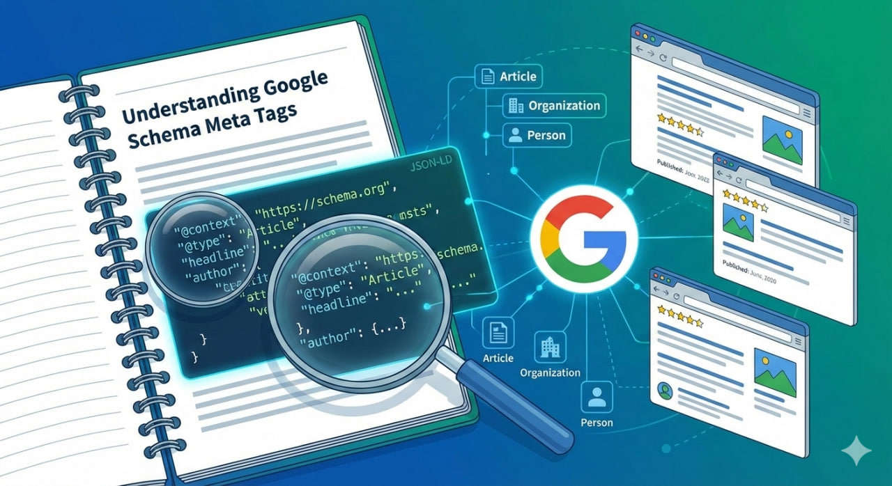 متاتگ‌ها و Schema گوگل برای مقالات: راهنمای کاربردی سئو