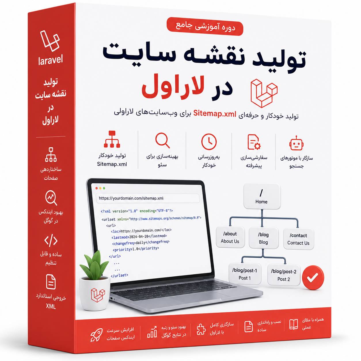 آموزش تولید نقشه سایت در لاراول